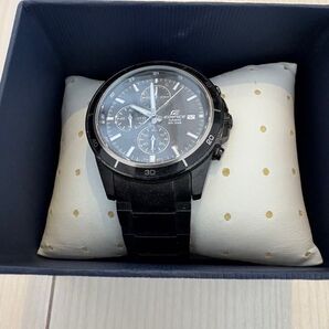 【自宅保管未使用品】CASIO EDIFICE ブラック クロノグラフ
