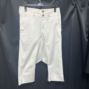 GANRYU COMME des GARCONS サルエルクロップドパンツ エステルコットンツイルサルエル Mサイズ ホワイト