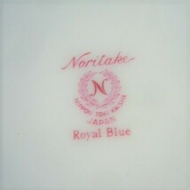 昭和レトロ　ノリタケ Noritake サラダボール 22cm Royal Blue ロイアルブルー　_画像4
