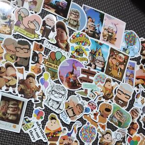 カールじいさんの空飛ぶ家 ステッカー 50枚セット フレークシール ステッカー シール up ラッセル ダグ ケヴィン フレドリ