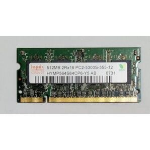 HYNIX PC2-5300S-555-12 512MB ノートパソコン用メモリ
