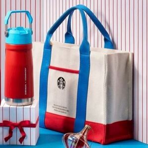 キャンバス ハンドバッグ 韓国限定 スタバ スターバックス Starbucks ウォーリー ホリデー 2025
