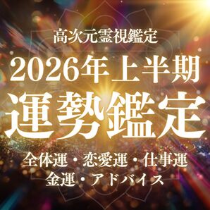 【霊視鑑定】2026年上半期 運勢鑑定 占い 恋愛 金運 仕事運 総合運