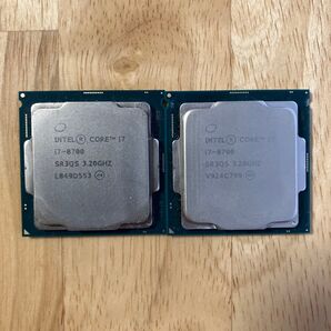 CPU intel core i7 8700 2個セット