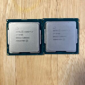 CPU intel core i7 9700 2個セット