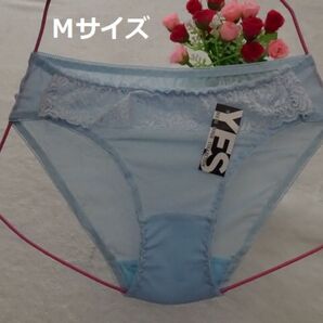 R254★【複数割あり】メッシュビキニショーツ(ブルー系)M