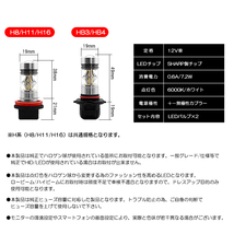 HA36S アルトワークス/アルトターボRS LED フォグランプ H16 75W SHARP シャープ製LEDチップ 6000K/ホワイト/白 車検対応 純正交換☆_画像6