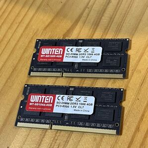 WINTEN メモリ DDR3 1066 PC3-8500 8GB(4GBx2枚)