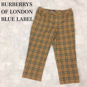 BURBERRYS OF LONDON BLUE LABEL バーバリーズ オブ ロンドン ブルーレーベル ハーフパンツ チェック 三陽商会 36