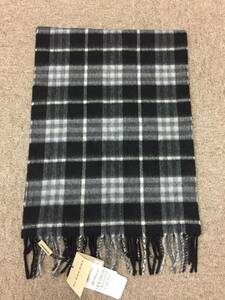 新品未使用！格安！バーバリー BRIT CHECK ブリットチェック チェック柄 100% カシミヤ フリンジ マフラー