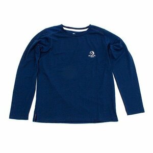 [KCM]XEB-F1102-150* new goods *[Whole Earth/ horn lure s] Kids Junior one Point long sleeve T shirt 150 navy 