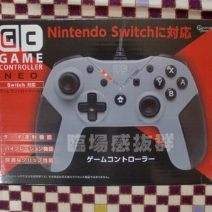  ☆【新品】GAME CONTROLLER Switch対応 グレー　ピーナッツクラブ☆ 