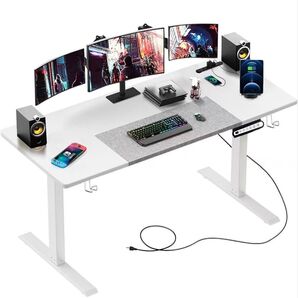 ゲーミングローデスク 電動昇降式 コンセント付き 昇降範囲44-70cm