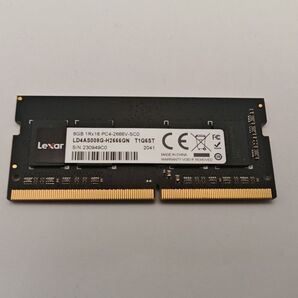 Lexar 8GB SO-DIMM DDR4-2666 ノートPCメモリ
