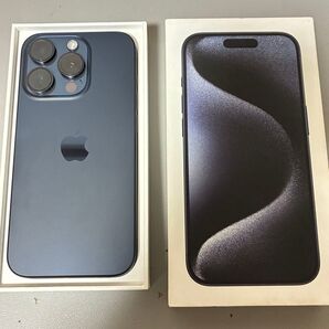 美品 iPhone15 Pro 128GB ブルーチタニウム SIMフリー 展示機