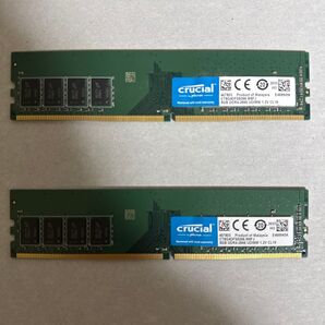 crucial DDR4-2666 8G×2メモリ ジャンク品