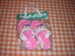  Showa Retro 80 period Sanrio ki Kirara sandals for children unused goods Little Twin Stars 