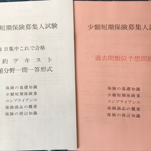 少額短期保険募集人試験 要約テキスト・本試験予想問題・受験対策テキスト 3点セット