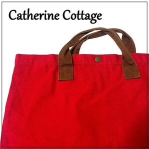キャサリンコテージ トートバッグ A4 赤 習い事 塾 キャンバス