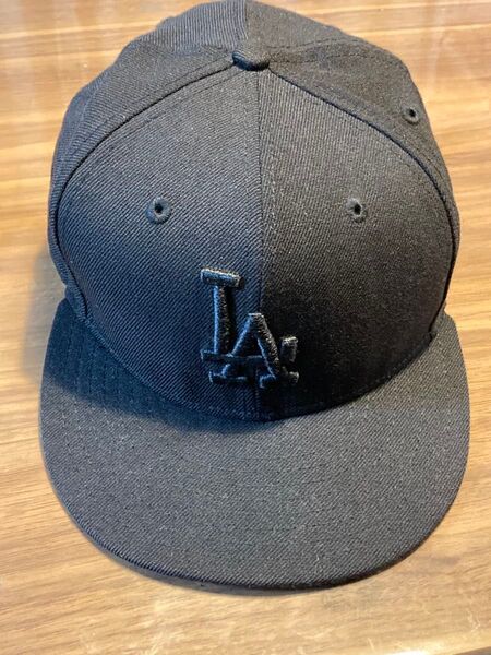 ニューエラ 59FIFTY キャップ 7 3/8 ブラック NEW ERA ドジャース ロサンゼルス LA MLB 帽子 大谷翔平