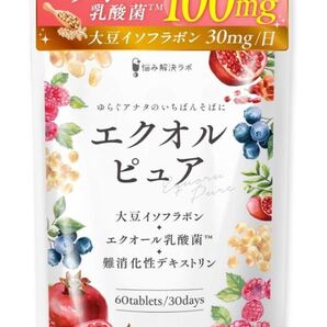 【新品・未開封】エクオルピュア 乳酸菌 サプリ 大豆イソフラボン