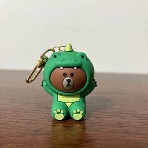 LINE FRIENDS ライン ブラウン ぬいぐるみ キーホルダー チャーム