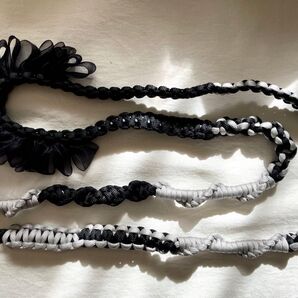 パラコード スマホ ショルダー ストラップ ハンドメイド フリル リボン