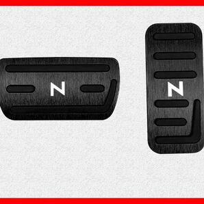 ホンダNシリーズ用 高品質アルミペダルカバー アクセル/ブレーキペダル N-BOX N-WGN N-ONE N-VAN 黒