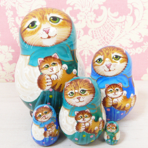  Russia. matoryo- deer cat * Mini size Brown [ prompt decision * free shipping ]