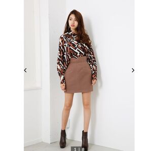 H/W Form Mini SK ブラウンミニスカート