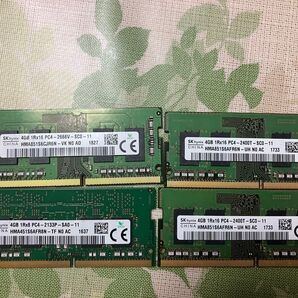 SK hynix PC4-2666V/2400T/2133P 4GB メモリ 4枚セット