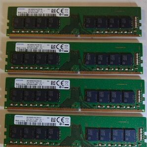 SUMSUNG DDR4 2666MHz 128GB 32GB 4枚セット メモリ デスクトップPC用 動作確認済み