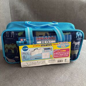 新品 サクラクレパス 絵の具セット ブルー アニマル