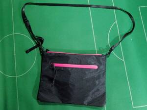 ^ bar LAP out fita-BURLAP OUTFITTER X-PAC nylon sakoshu shoulder bag 19 x 25. black / pink beautiful goods!!!^