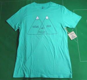 ▲POLER ポーラー NATURE MAN Tシャツ ライトエメラルド 半袖 M 未使用・タグ付!!!▲