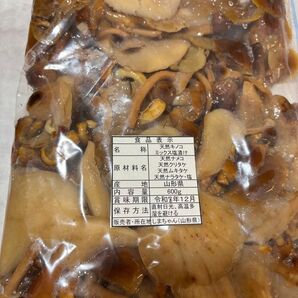 天然キノコのミックス塩漬け(塩蔵品)600g山形県産