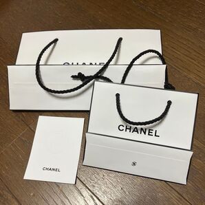 CHANEL化粧品ショップ紙袋 2枚(サイズ違い) フレグランスカード
