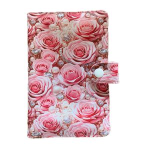 お薬手帳ケース『薔薇 ピンク』ハンドメイド