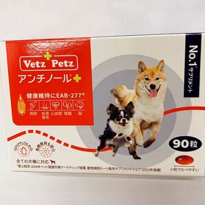 【新品・未使用・公式サイト購入】アンチノール プラス 犬用 90粒