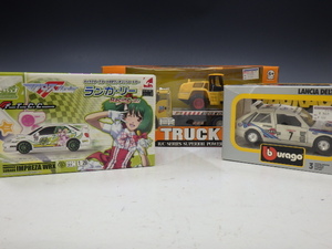 z4C094Z0.3 Ran ka* Lee Subaru / truck SERIES SUPERIOR POWER/burago LANCIA DELTA S4 1/24 3 point set unused 