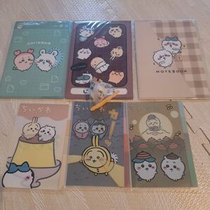 ☆新品未使用☆ ちいかわ 100均 キャンドゥ セリア 新商品 ノート、クリアファイル、インテリアミニフィギュア セット