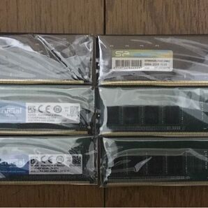 Crucial 他 DDR4 4GB メモリ 6枚セット
