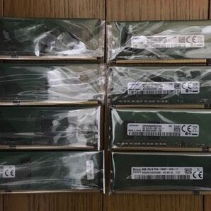 SK hynix他 4GB PC4-2400T-UC0-11 DDR4 メモリ 8枚セット