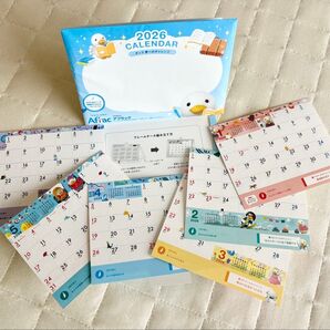 2026Aflac卓上カレンダー