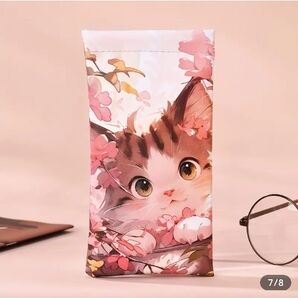 ソフトメガネケース 猫 可愛い イラスト