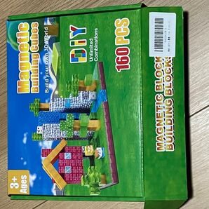 DIY 160pcs 3D マグネットブロック 磁石ブロック 立体パズル 知育玩具 小学生・幼児向け 創造力・想像力