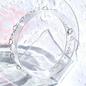 長さ調整自在 ハートブレスレット