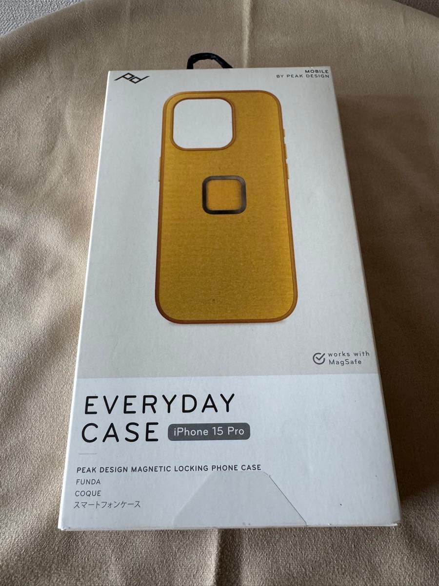 【新品未使用】Peak DesignピークデザインM-MC-BK-SN-2 エブリデイケース iPhone 15 Pro V2サン