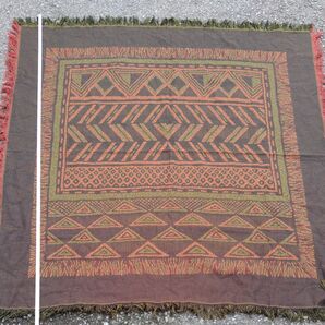 ネイティブ柄 ブランケット 大判 エスニック柄 マルチカバー キャンプ アウトドア超大型130センチ