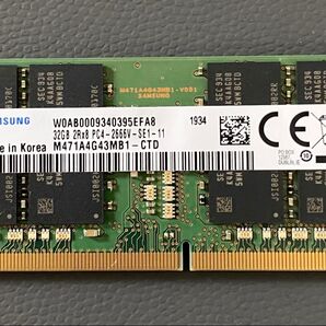 Samsung 32GB DDR4 メモリー PC4-2666V